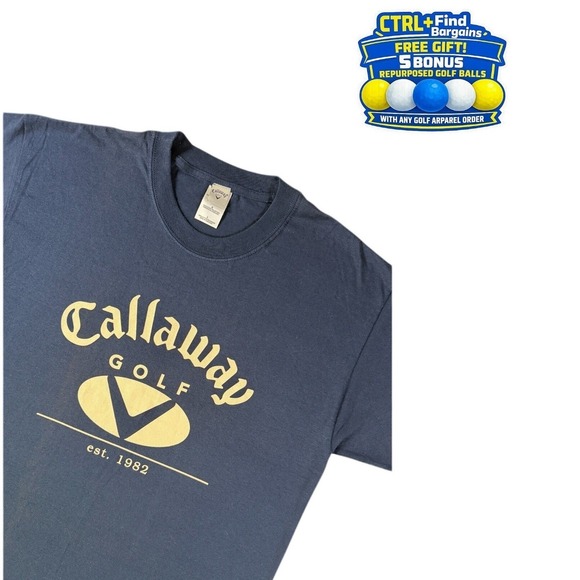 Callaway Other - Callaway Golf Mens Graphic T-Shirt Navy Blue Est 1982 Logo Cotton Tee Large L